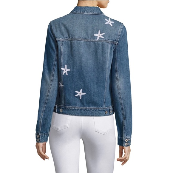 SALE  PAIGE STARFISH DENIM JACKET - Picture 2 of 5
